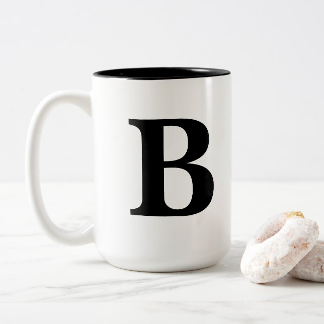 "B" mug (With Donut)