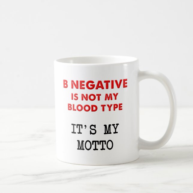 B Negative Funny Mug (Right)