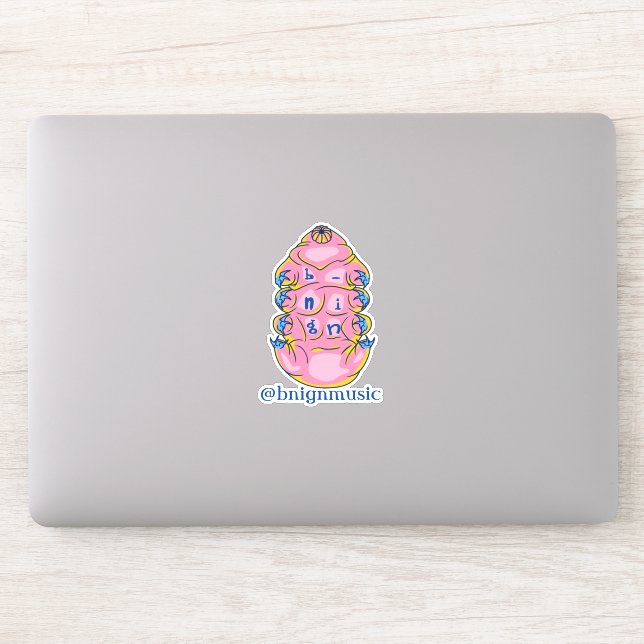 b-nign Handle Tardigrade Sticker (Computer)