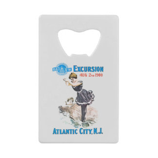 B+O Railroad Excursion 1900 Credit Card Bottle Opener