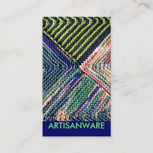 b/pc Artisanware Knit Business/Profile Card Business Card