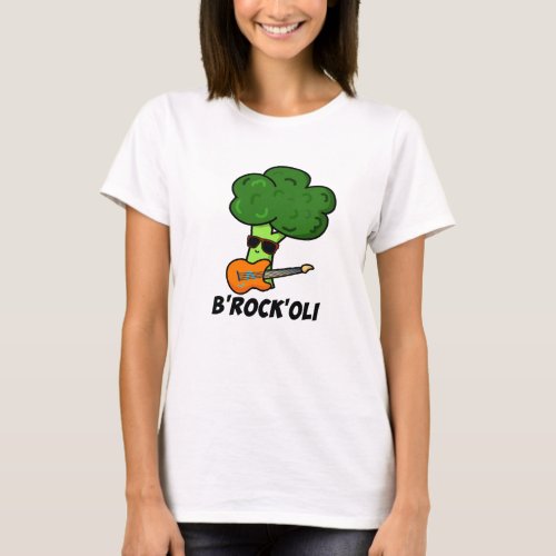 B_Rock_Oli Funny Rocker Broccoli Pun  T_Shirt