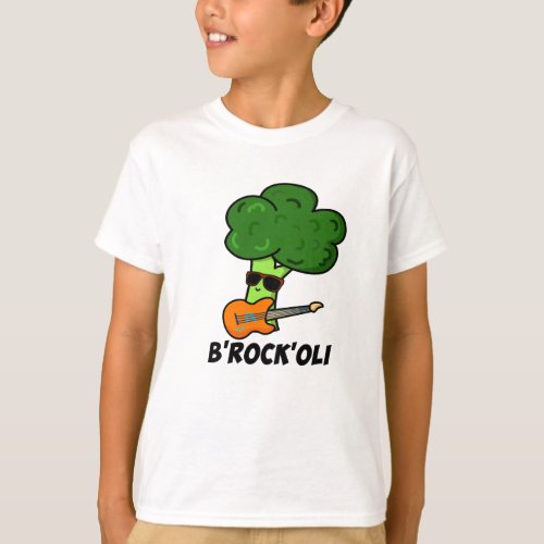 B_Rock_Oli Funny Rocker Broccoli Pun  T_Shirt