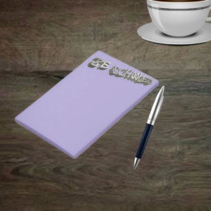 B Schooled Gray-Wht Post-it Notes