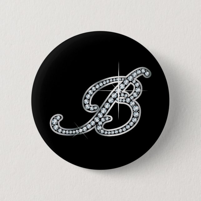B script "Diamond Bling" Button (Front)