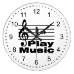 B Sharp Musical Notation Large Clock