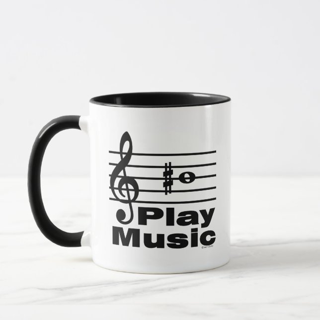B Sharp Musical Notation Mug (Left)