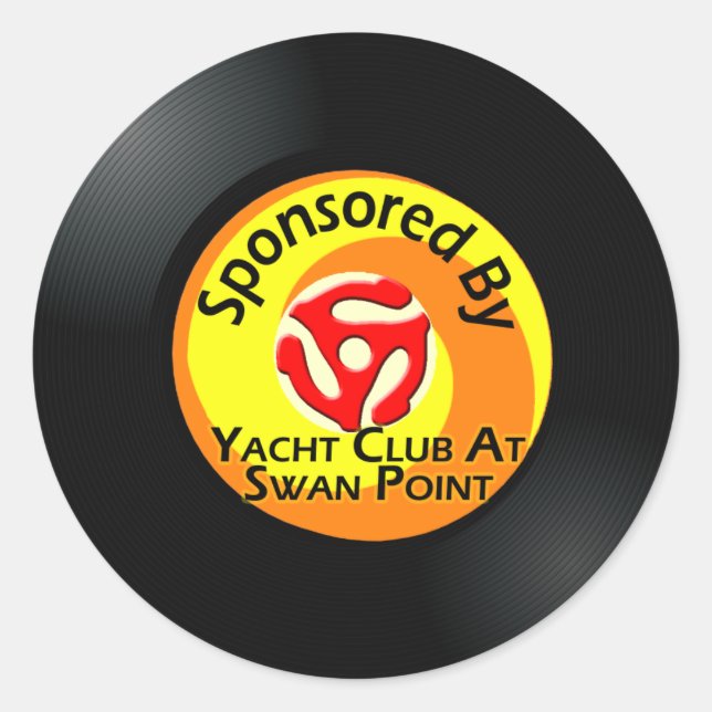 "B" Side 4 Classic Round Sticker (Front)