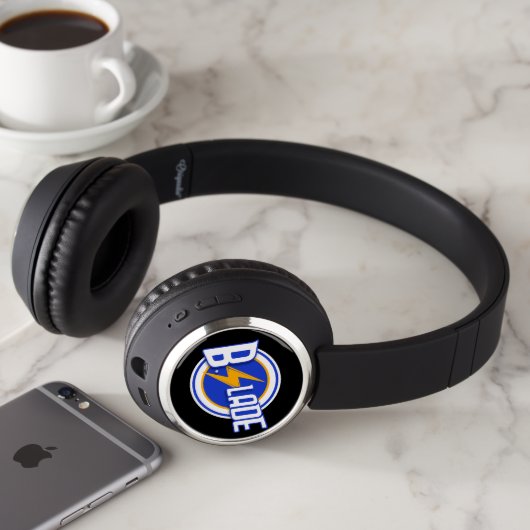 B.Slade - Bleu Logo Bluetooth Headphones (In Situ)