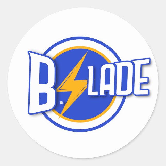 B.Slade - Bleu Logo Sticker (Front)