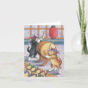 B & T #50 Taiko Drummers Birthday Note Card by bettymatsumotoschuch at Zazzle