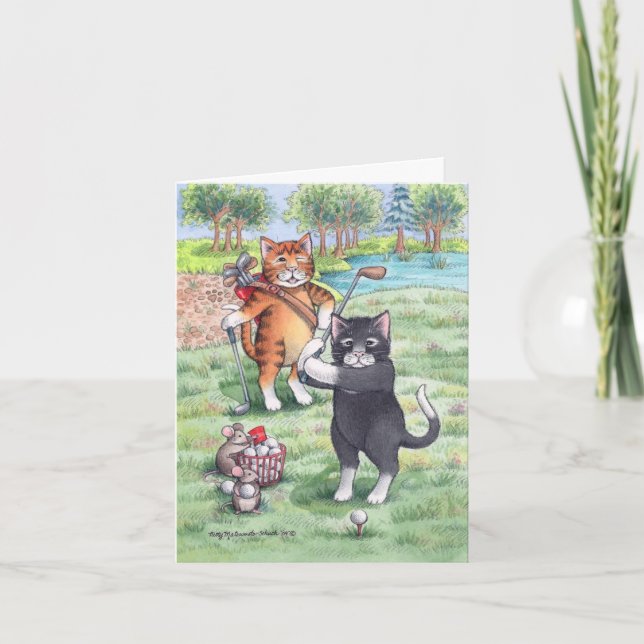 B & T #55 Golf Birthday Note Card (Front)