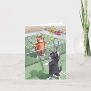 B & T #56 Tennis Birthday Note Card by bettymatsumotoschuch at Zazzle