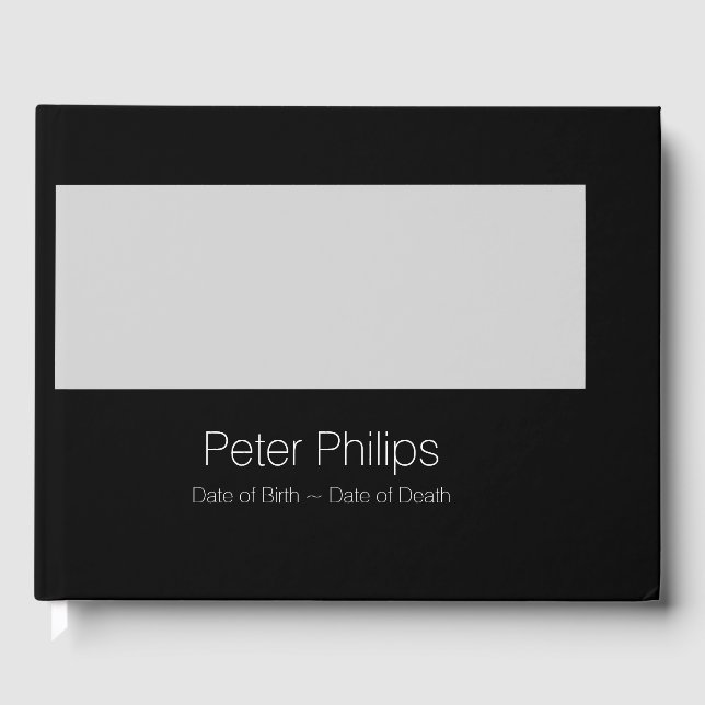 B Template Funeral Guest Book Add favorite image (Front)