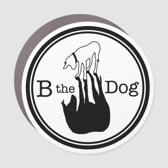 B The Dog - Car Magnet (Front)