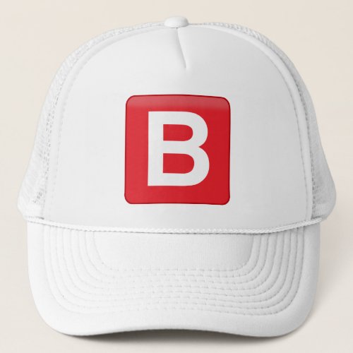 B ️utton Emoji Sun Protector Trucker Hat