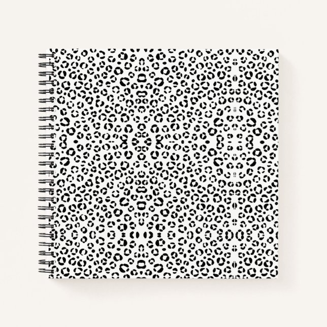 B&W Animal Print Notebook (Front)