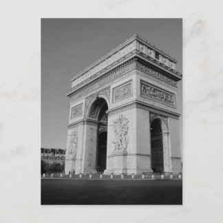 B&W Arc de Triomphe 3 Postcard