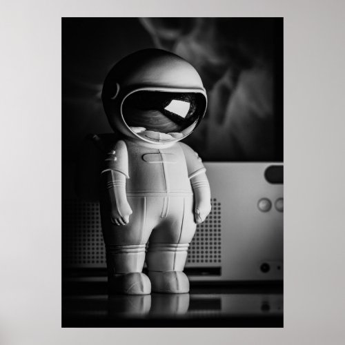 BW Astro Buddy Poster