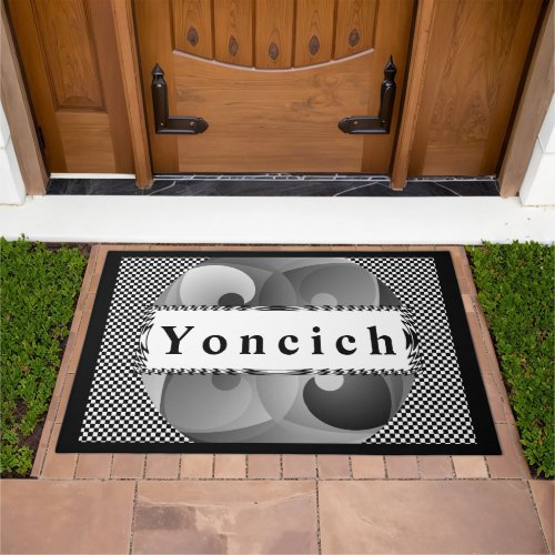 BW Balance by Kenneth Yoncich Doormat