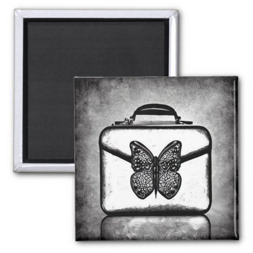 BW Butterfly Bag Magnet