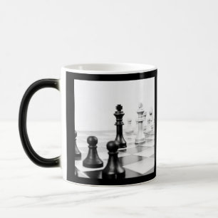 B&W Chess Board Color Morph Mug