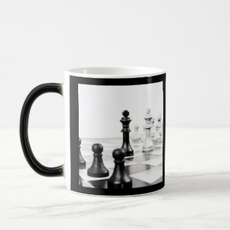 B&W Chess Board Color Morph Mug