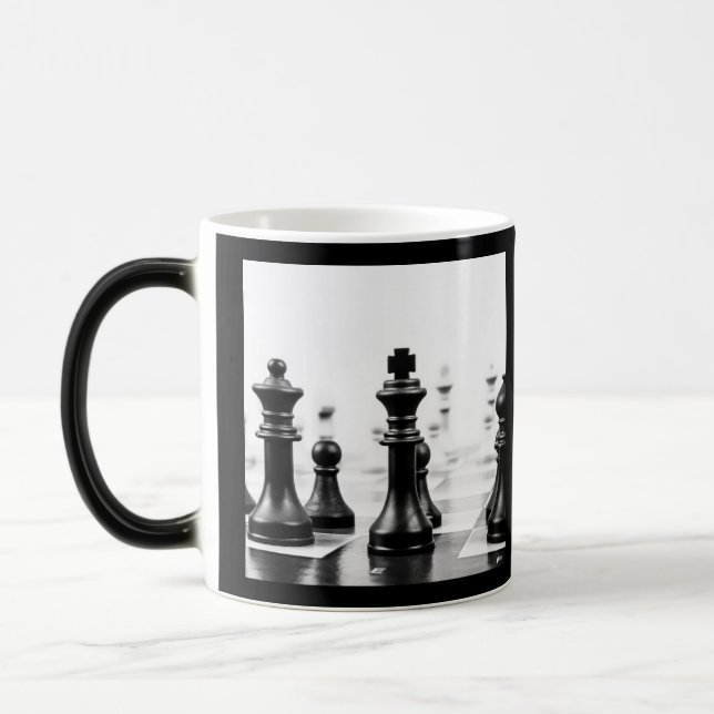 B&W Chess Color Morph Mug (Left)