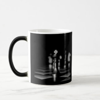 B&W Chess Pieces Photo Color Morph Mug