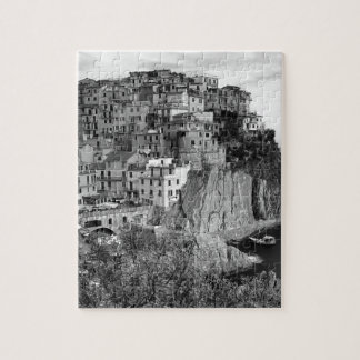 B&W Cinque Terre Jigsaw Puzzle