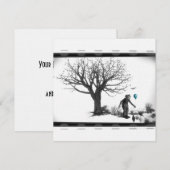 B&W Clown - Turquoise Balloon - Old Tree - Ravens (Front/Back)