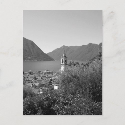 BW Como Lake Postcard