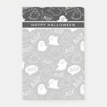 B&amp;W Cute Doodle Halloween Pattern Post-it Notes