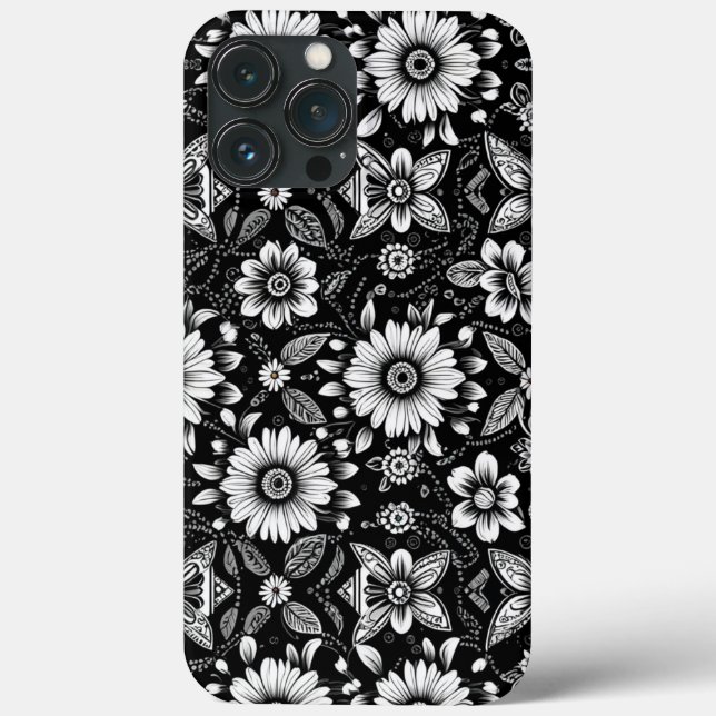 B&W Daisy Dose  Case-Mate iPhone Case (Back)