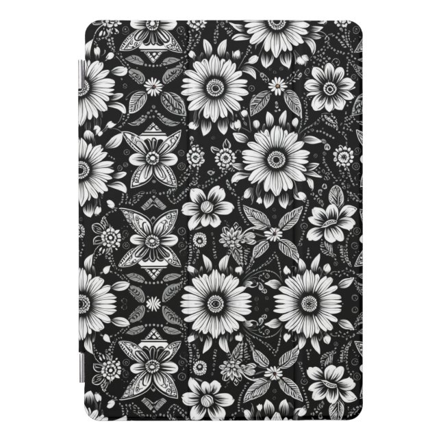 B&W Daisy Dose  iPad Pro Cover (Front)