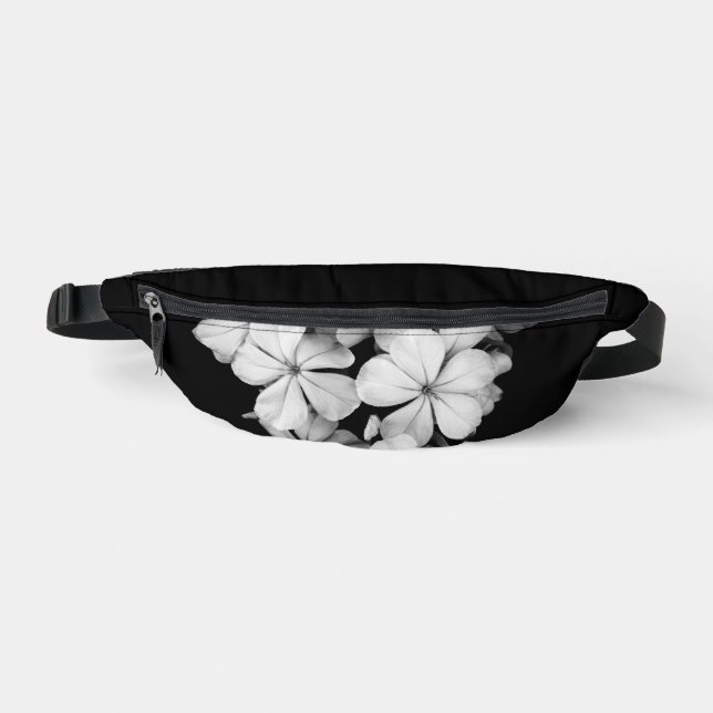 B&W Elegant flowers Fanny Pack (Front)