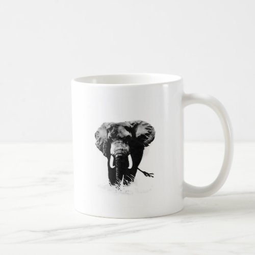BW Elephant Coffee Mug