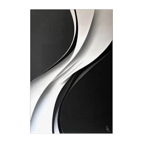 BW Experiments in suprematism series Vol 3 Acrylic Print