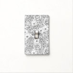 B&amp;W Flower Garden Rose Pattern Light Switch Cover