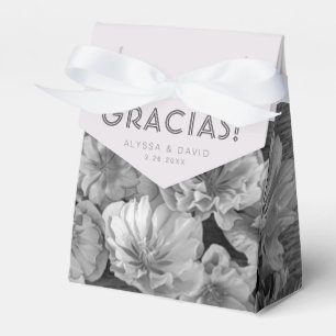 B & W Garden Hellebore Favor Box