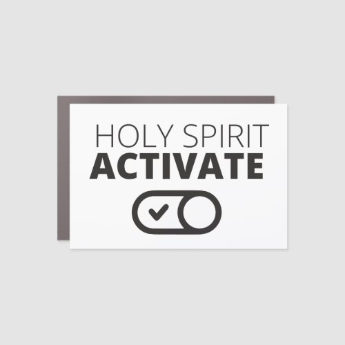 BW Holy Spirit Activate Icon Gospel Graphics Gosp Car Magnet