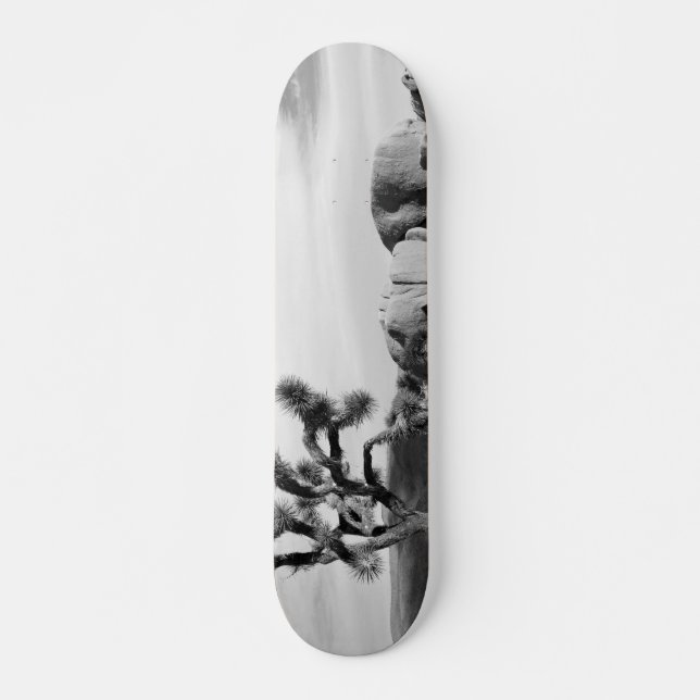 B&W Joshua Tree National Park Skateboard Deck (Front)