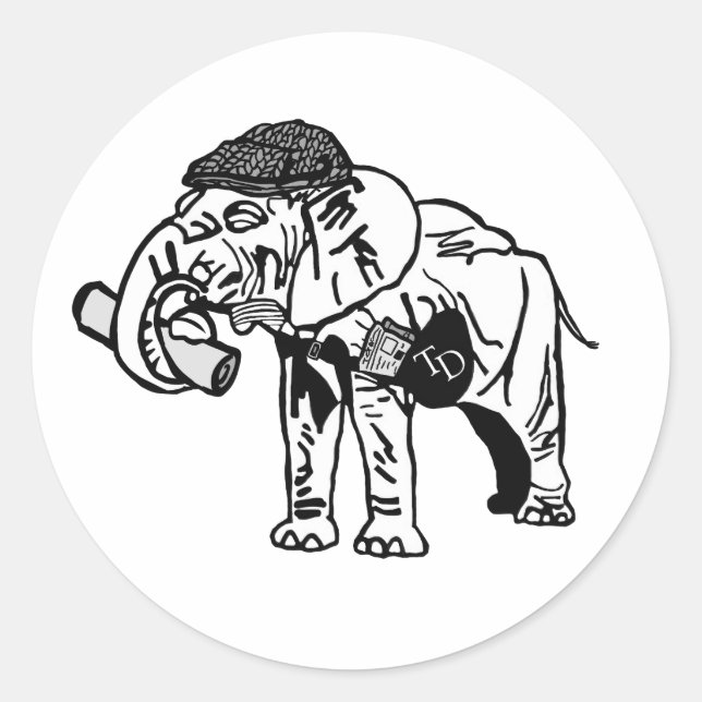 B&W Jumbo Sticker (20 COUNT!) (Front)