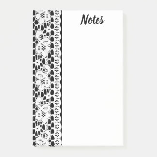 B&W Lace Post-it Notes