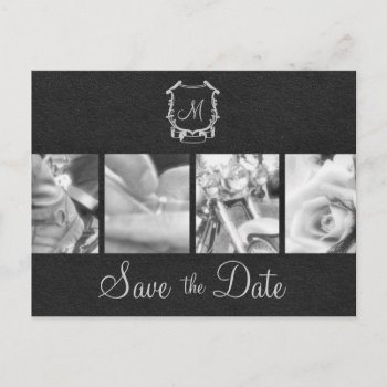 B&w Motorcycle Photos Save The Date Announcement by sfcount at Zazzle