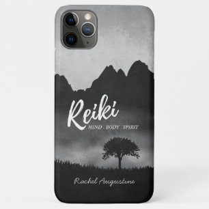 B&W Natural Reiki Master Yoga Mediation instructor iPhone 11 Pro Max Case