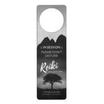 B&W Natural Reiki Master Yoga Mediation instructor Door Hanger B&W Natural Reiki Master Yoga Mediation instructor Door Hanger