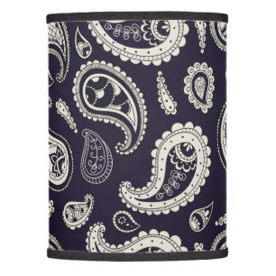 B&W Paisley Pattern Lamp Shade