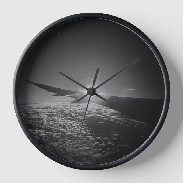 B&W Plane Shot Clock (Front)