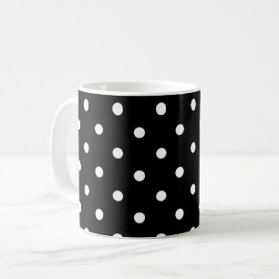 B&W Polkadots Coffee Mug
